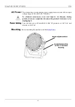 Preview for 4 page of Chauvet SlimPAR 56 IRC IP Quick Reference Manual