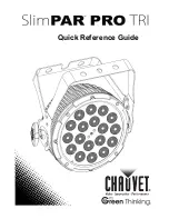 Chauvet SlimPAR Pro Tri Quick Reference Manual preview