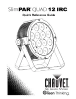 Chauvet SlimPAR QUAD 12 IRC Quick Reference Manual предпросмотр