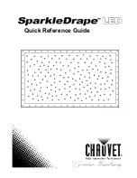 Chauvet SparkleDrape LED Quick Reference Manual preview