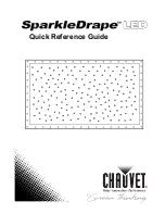 Preview for 1 page of Chauvet SparkleDrape LED Quick Reference Manual