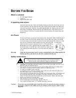 Preview for 3 page of Chauvet TFX-DC4 User Manual