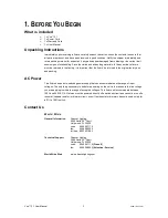 Preview for 3 page of Chauvet Vue 3.1 User Manual