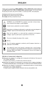 Предварительный просмотр 16 страницы Chauvin Arnoux A196 User Manual