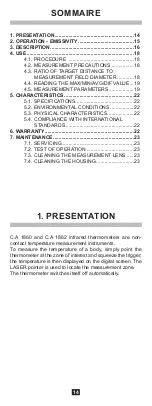 Preview for 14 page of Chauvin Arnoux C.A 1860 User Manual