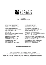 Предварительный просмотр 100 страницы Chauvin Arnoux C.A 1875 User Manual