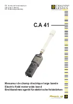 Chauvin Arnoux C.A 41 User Manual предпросмотр