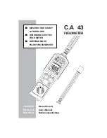 Chauvin Arnoux C.A 43 User Manual preview