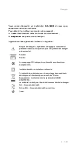 Preview for 4 page of Chauvin Arnoux C.A 5233 User Manual