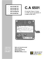 Предварительный просмотр 1 страницы Chauvin Arnoux C.A 6501 User Manual