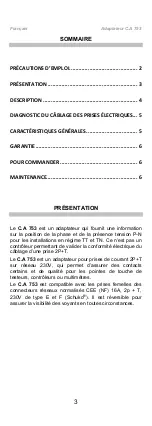 Preview for 3 page of Chauvin Arnoux C.A 753 User Manual