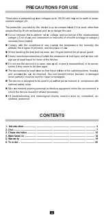 Preview for 3 page of Chauvin Arnoux C.A 771 User Manual