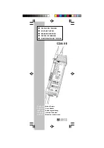 Chauvin Arnoux CDA 50 User Manual предпросмотр