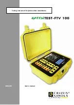 Chauvin Arnoux Green TEST-FTV 100 User Manual preview