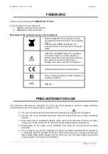 Preview for 2 page of Chauvin Arnoux Green TEST-FTV 100 User Manual