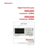 Предварительный просмотр 1 страницы Chauvin Arnoux Multimetrix XDO 2040 User Manual