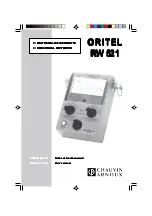 Предварительный просмотр 1 страницы Chauvin Arnoux ORITEL RW 521 User Manual