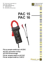 Chauvin Arnoux PAC 25 User Manual preview