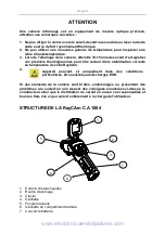 Предварительный просмотр 2 страницы Chauvin Arnoux Raycam C.A 1884 User Manual