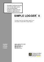 Chauvin Arnoux SIMPLE LOGGER II User Manual preview