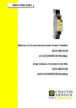 Chauvin Arnoux ULYS MD45-M User Manual предпросмотр