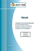 Preview for 1 page of Checchi & Magli TRIUM Use And Maintenance Manual