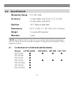 Preview for 6 page of Check-line AD-100 Operating Instructions Manual