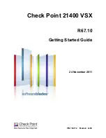 Предварительный просмотр 1 страницы Check Point 21400 VSX  G-50 Getting Started Manual