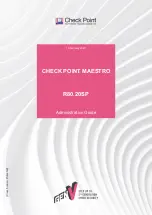 Предварительный просмотр 1 страницы Check Point MAESTRO R80.20SP Administration Manual