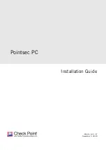 Предварительный просмотр 1 страницы Check Point Pointsec PC Installation Manual