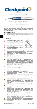 Preview for 23 page of Checkpoint 9094 Instructions For Use Manual