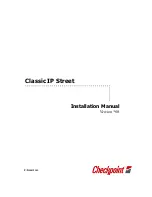 Checkpoint Classic IP Street Installation Manual предпросмотр