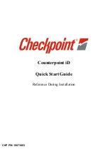 Preview for 1 page of Checkpoint Counterpoint iD Quick Start Manual