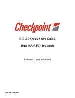 Предварительный просмотр 1 страницы Checkpoint E10 2.0 Quick Start Manual