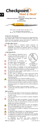 Предварительный просмотр 6 страницы Checkpoint Head & Neck 9394 Instructions For Use Manual