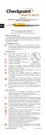 Предварительный просмотр 14 страницы Checkpoint Head & Neck 9394 Instructions For Use Manual