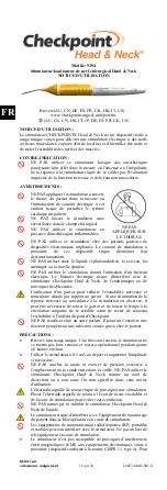 Предварительный просмотр 18 страницы Checkpoint Head & Neck 9394 Instructions For Use Manual