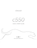 Preview for 1 page of Cheetah C550 Quick Start Manual