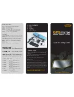 Cheetah GPS mirror Quick Start Manual preview