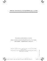 Предварительный просмотр 20 страницы CHEF-BUILT CCT-100 Instruction Manual