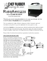 Chef Rubber RUBBAIRE PRO Instructions & Maintenance preview