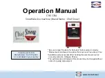 Chef Snow CRE-170A Operation Manual preview