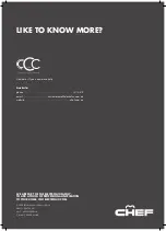 Предварительный просмотр 16 страницы Chef CHC644BB User Manual