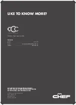 Предварительный просмотр 12 страницы Chef CHS642SB User Manual