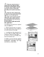 Предварительный просмотр 23 страницы Chef CKE5065W Instruction Book