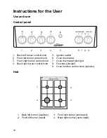 Предварительный просмотр 18 страницы Chef CKG5010W Instruction Book