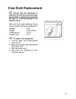 Предварительный просмотр 33 страницы Chef CKG5010W Instruction Book