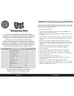 Preview for 2 page of Chef WJ-6500DE Instruction Manual