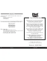 Preview for 8 page of Chef WJ-6500DE Instruction Manual