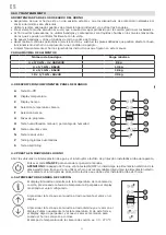 Preview for 44 page of ChefLine E104-UPE Instructions For The Installation, Use And Maintenance